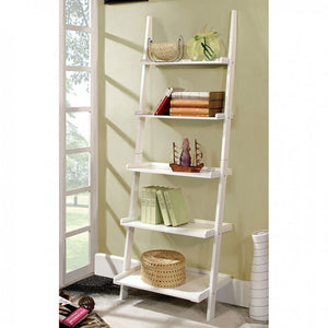 5Tier Ladder Shelf, White