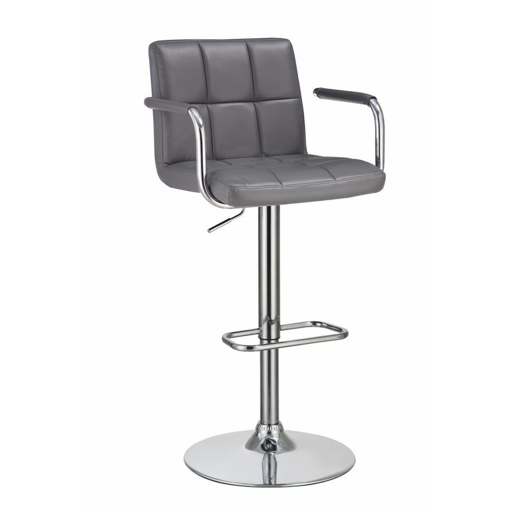 Swiveling Bar Stool, Grey