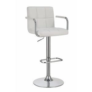 Swiveling Bar Stool, White