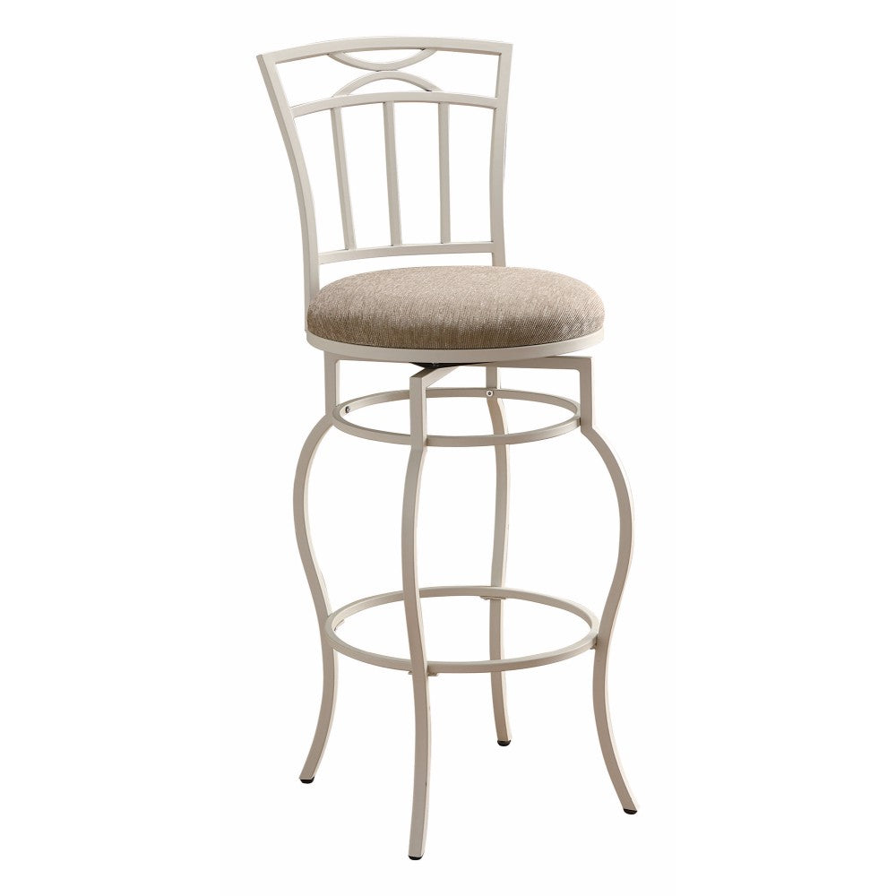 Bar Height Stool, Cream & White