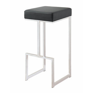 Metal Counter Height Stool, Black