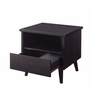 End Table With Drawer, Brown