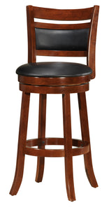 24Inch Counter Height Swivel Barstool, Brown