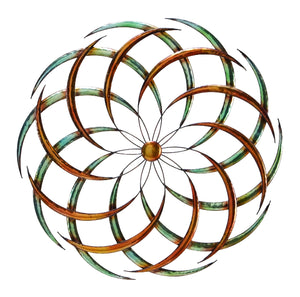 Modern Circular Metal Wall Decor, Multicolor