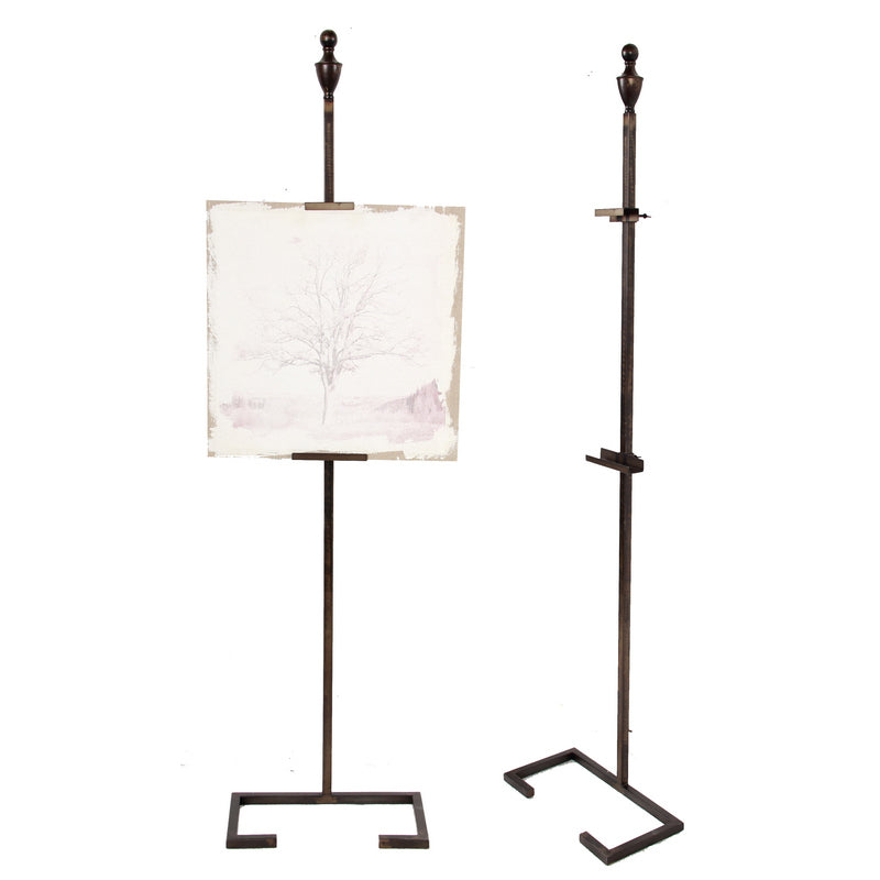 Metal Art Display Stand , Brown