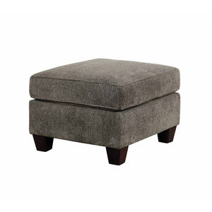 Fabric Upholstered Ottoman, Gray