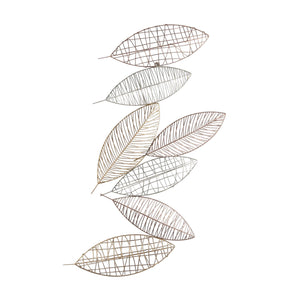 Metal Leaves Cluster Wall decor Accent, Multicolor