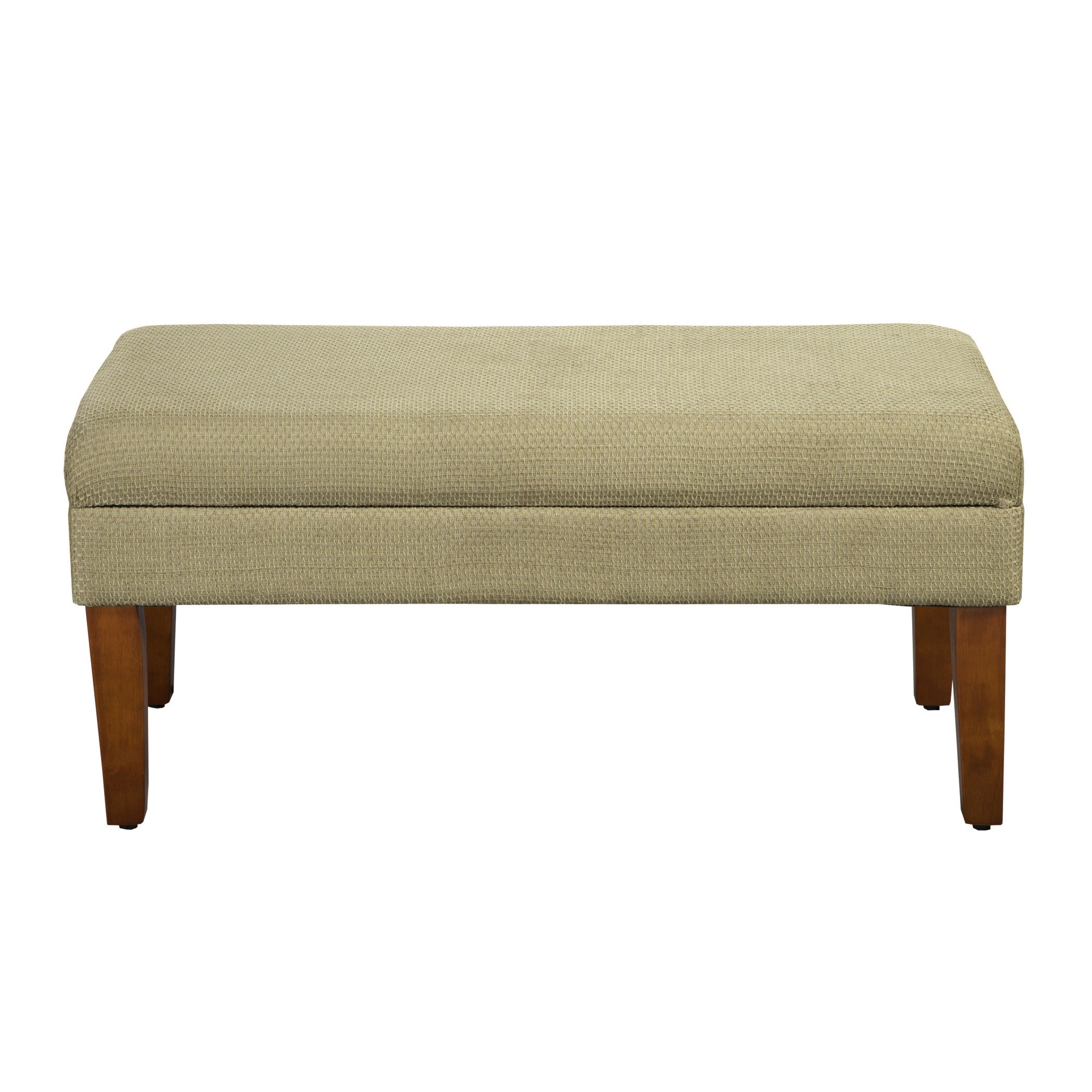 Fabric Upholstered Wooden Bench with Lift Top Storage, Beige