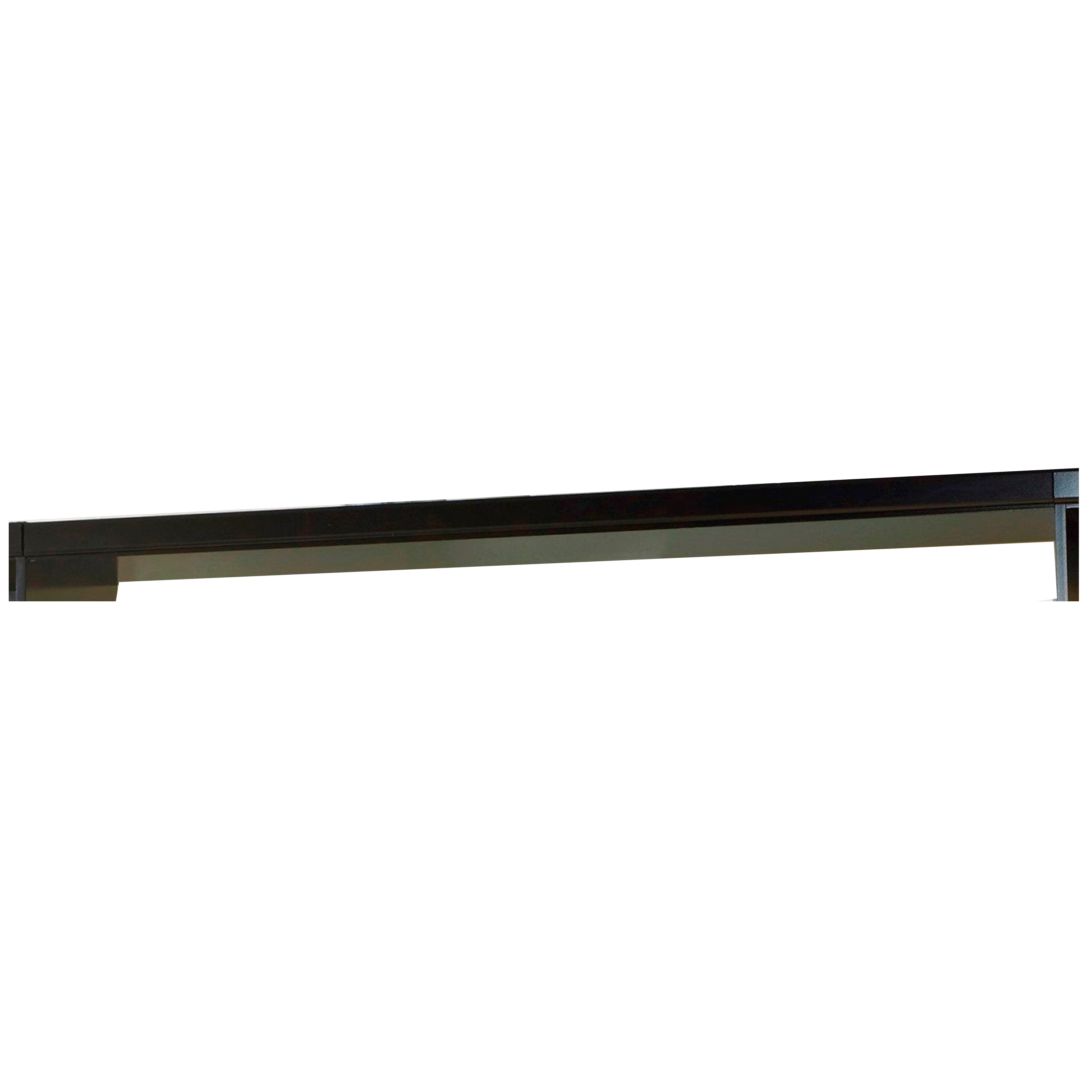 Sleek Rectangular Wooden Bridge, Black