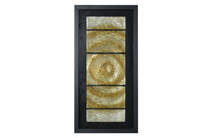 15" x 2" x 16" Black And Gold, Glass - Shadow Box