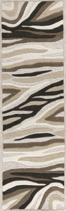 2'3" x 7'6" Runner Wool Natural Area Rug