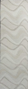 2'3" x 7'6" Runner Wool Ivory Area Rug