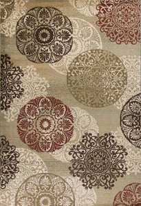 5'3" x 7'8" Polypropylene Sage Area Rug