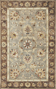 3'3" x 5'3" Wool Grey/Mocha Area Rug