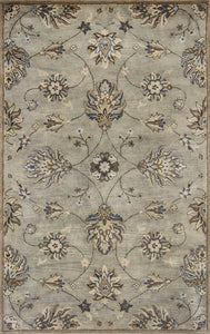 3'3" x 5'3" Wool Grey Area Rug