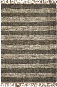 3'3" x 5'3" Jute Slate/Ivory Area Rug