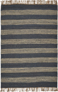 3'3" x 5'3" Jute Navy Area Rug