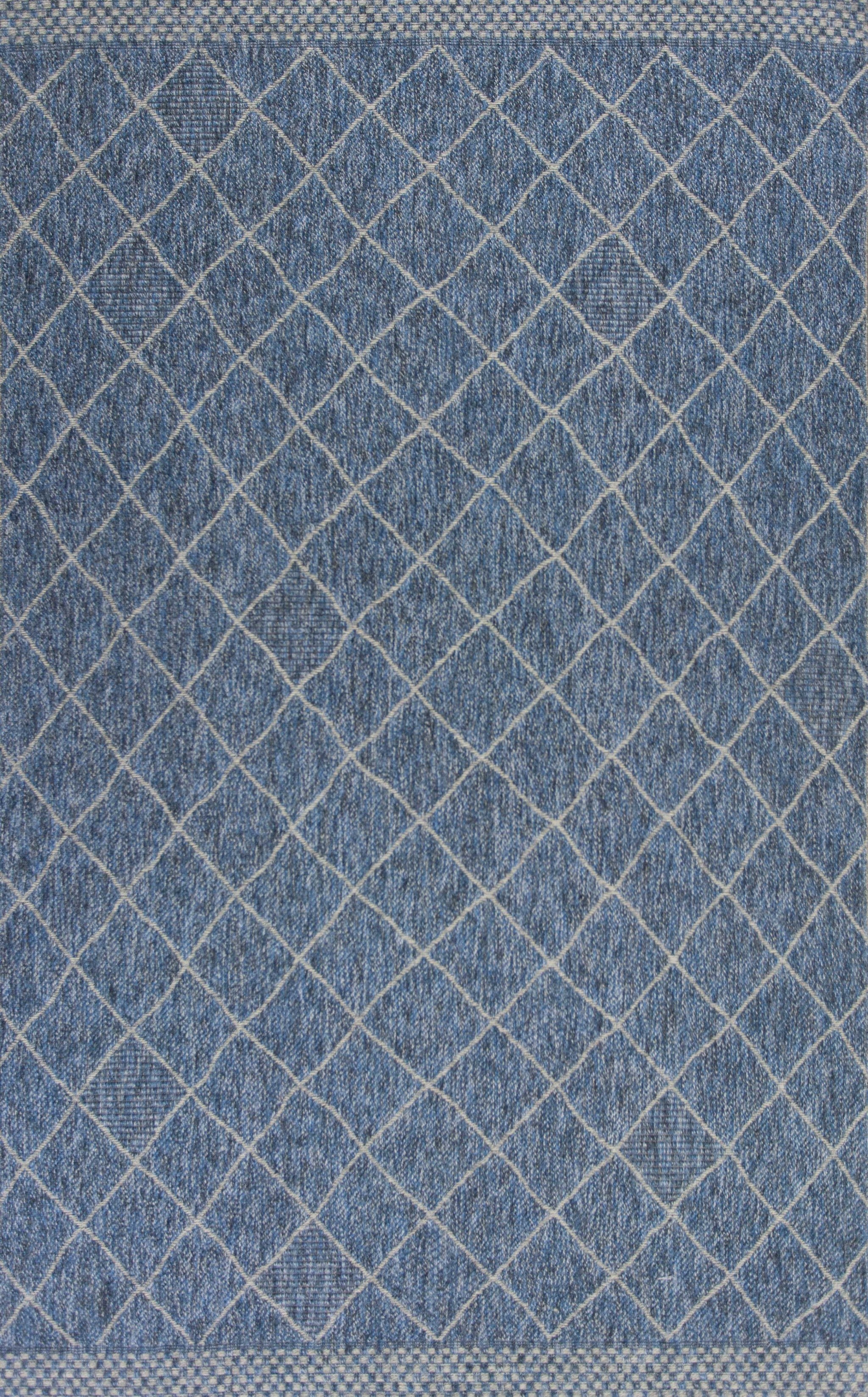 5' x 7'7" Polypropylene Blue Area Rug