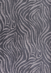 5' x 7'" Polyester Charcoal Area Rug