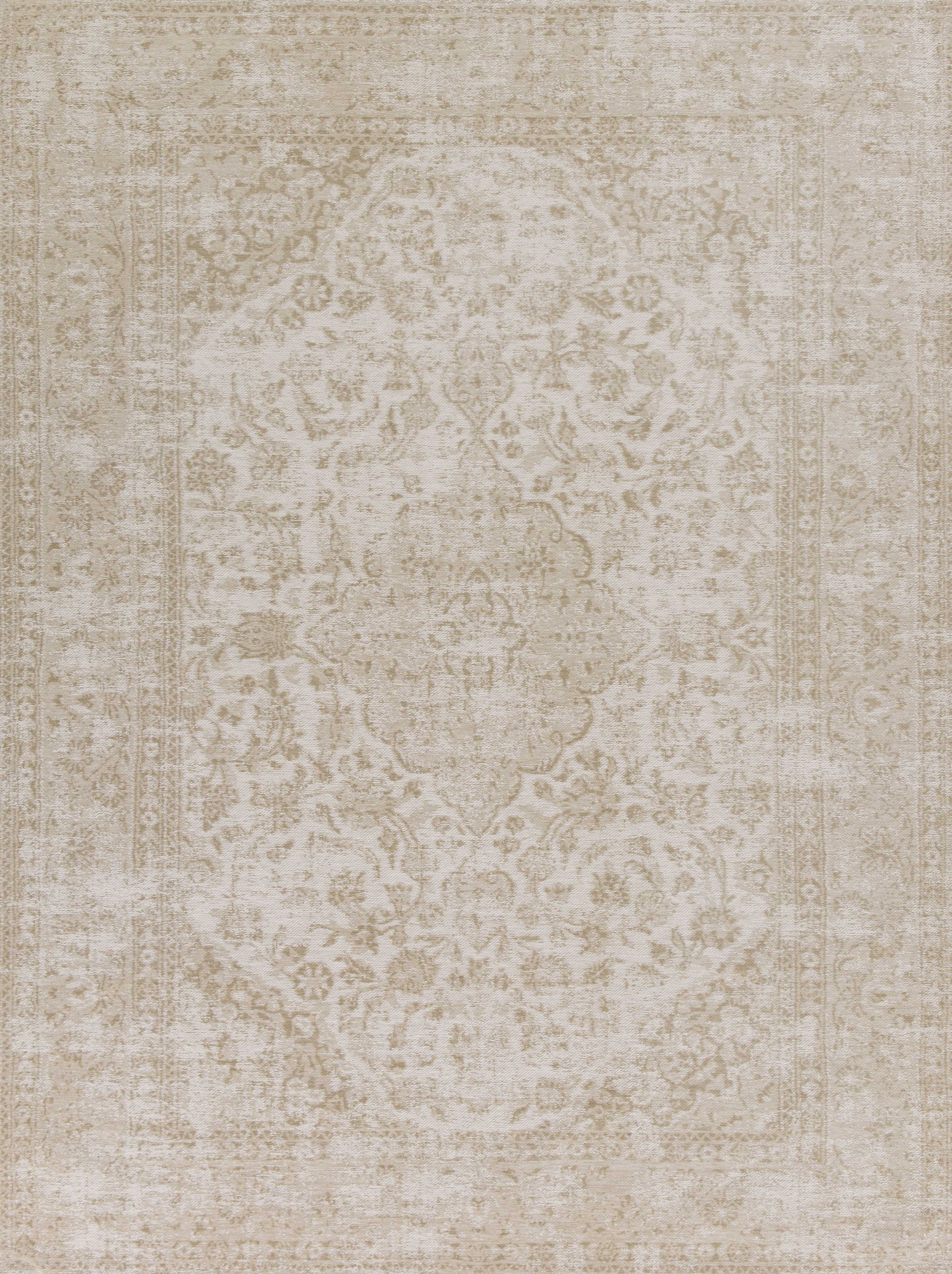 5' x 7'" Polyester Champagne Area Rug