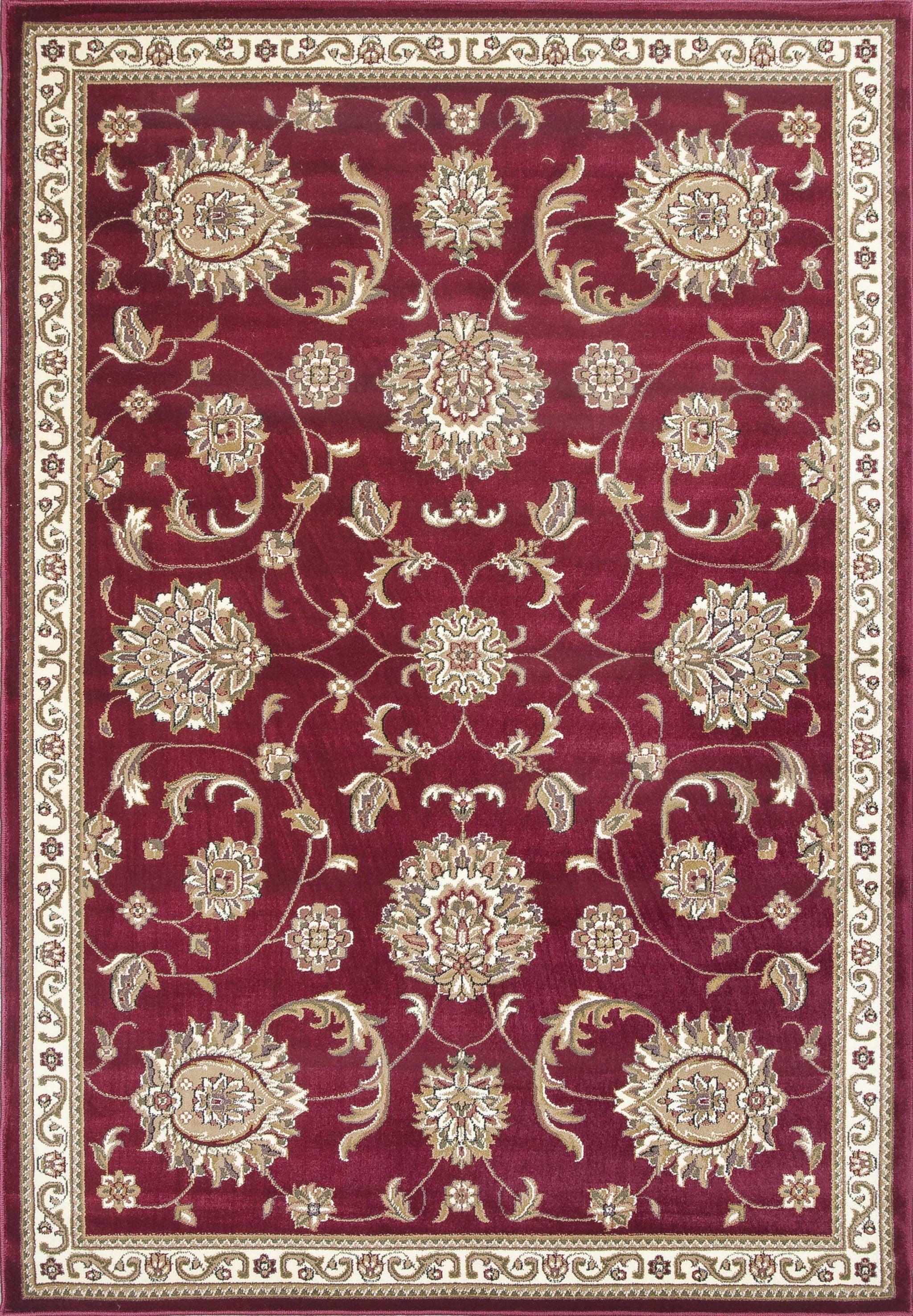 5'3" x 7'7" Polypropylene Red Area Rug