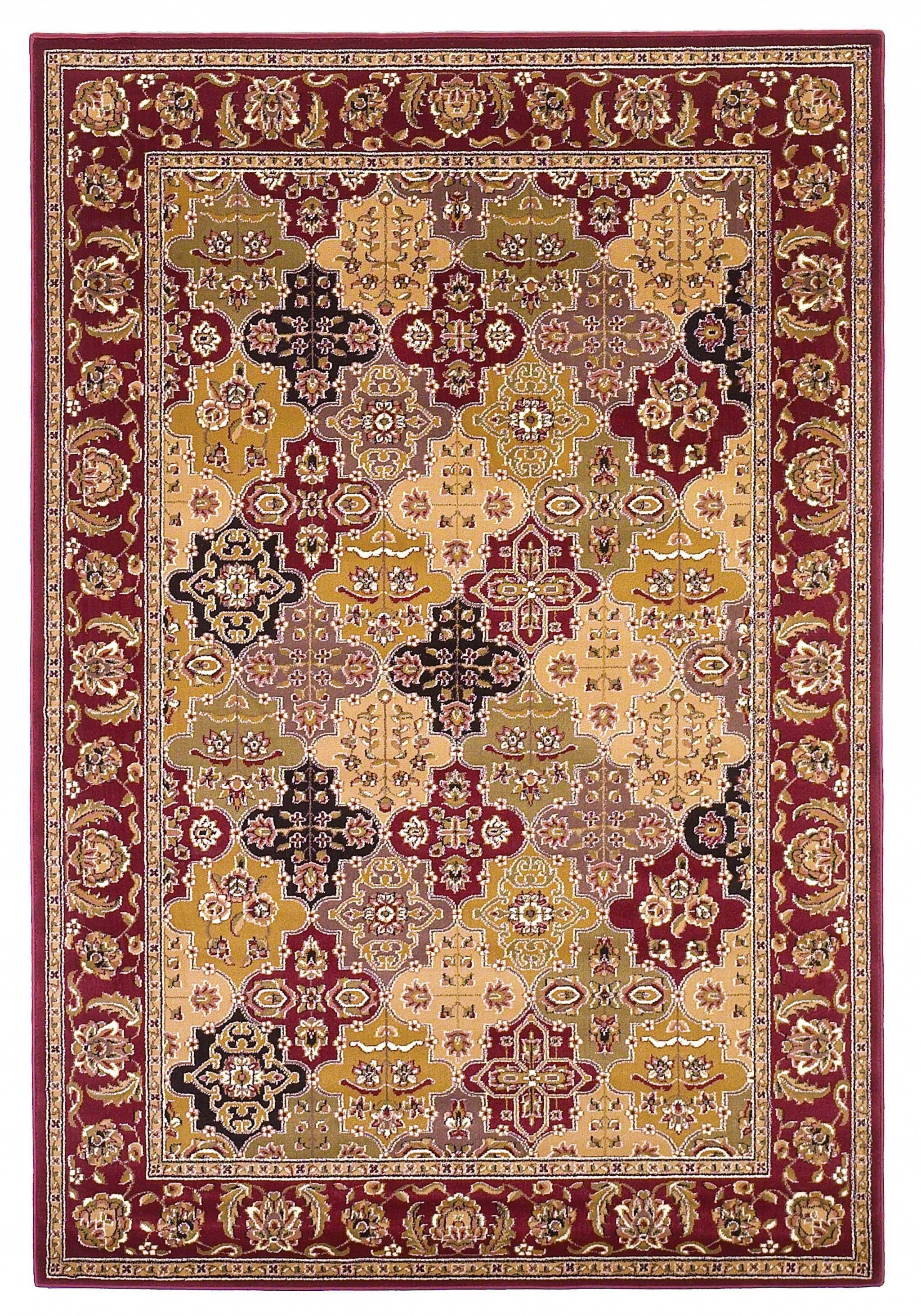 5'3" x 7'7" Polypropylene Red Area Rug