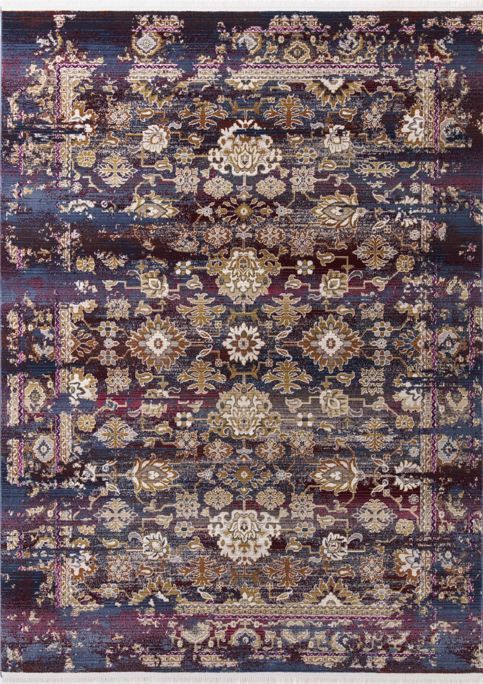 5'3" x 7'10" Polypropylene Jeweltone Area Rug