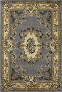 5'3" x 7'7" Polypropylene Slate Blue Area Rug