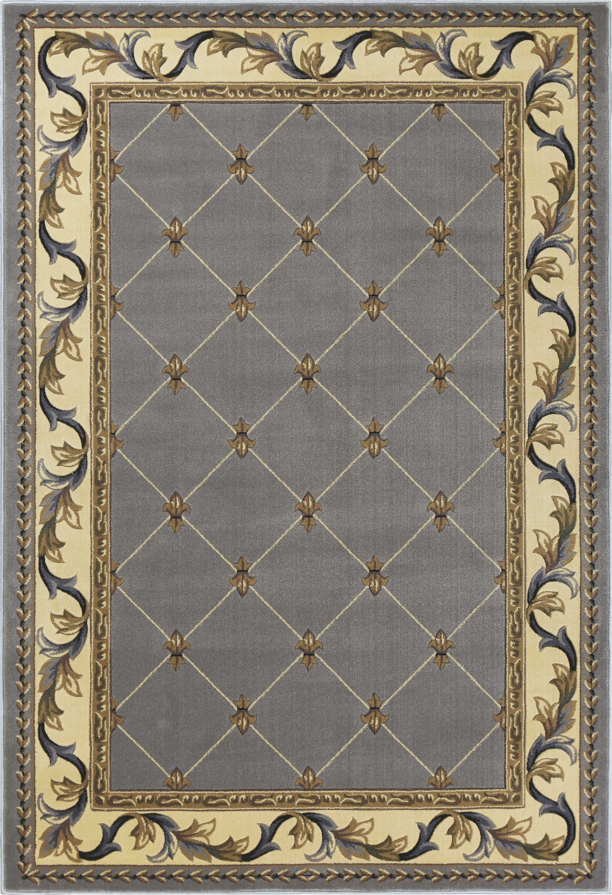 5'3" x 7'7" Polypropylene Slate Blue Area Rug