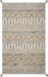 3'3" x 5'3" Polyester Greige Area Rug