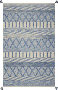 3'3" x 5'3" Polyester Denim Area Rug