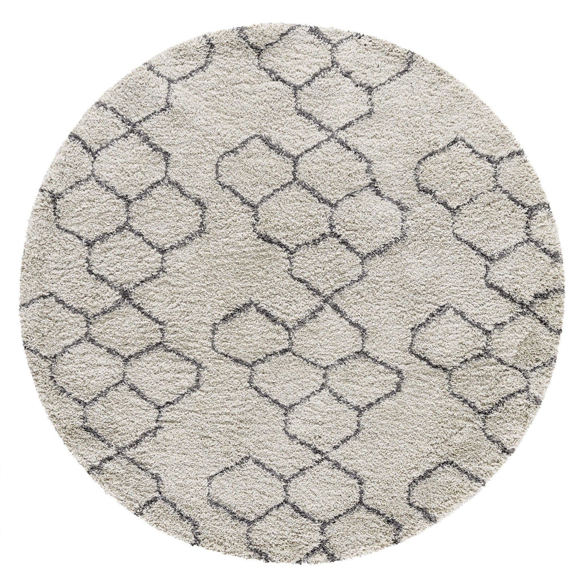 6'6" x 6'6" RO Polypropylene Natural Area Rug