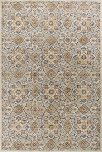 5'3" x 7'7" Polypropylene Ivory Area Rug