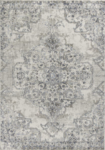 5'3" x 7'7" Polypropylene Ivory/Grey Area Rug