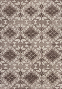 5'3" x 7'7" Polypropylene Taupe Area Rug