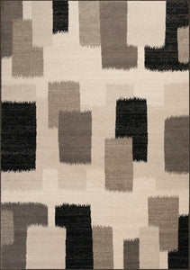 5'3" x 7'7" Polypropylene Black Area Rug