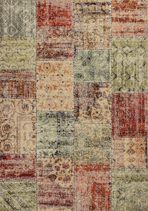 5'3" x 7'7" Polypropylene Multicolor Area Rug