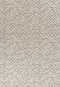 5'3" x 7'7" Polypropylene Taupe Area Rug