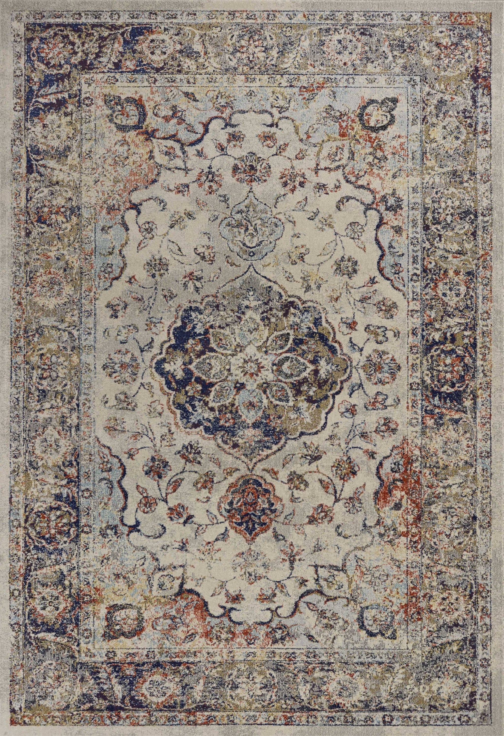 5'3"X 7'7" Polypropylene Ivory Area Rug