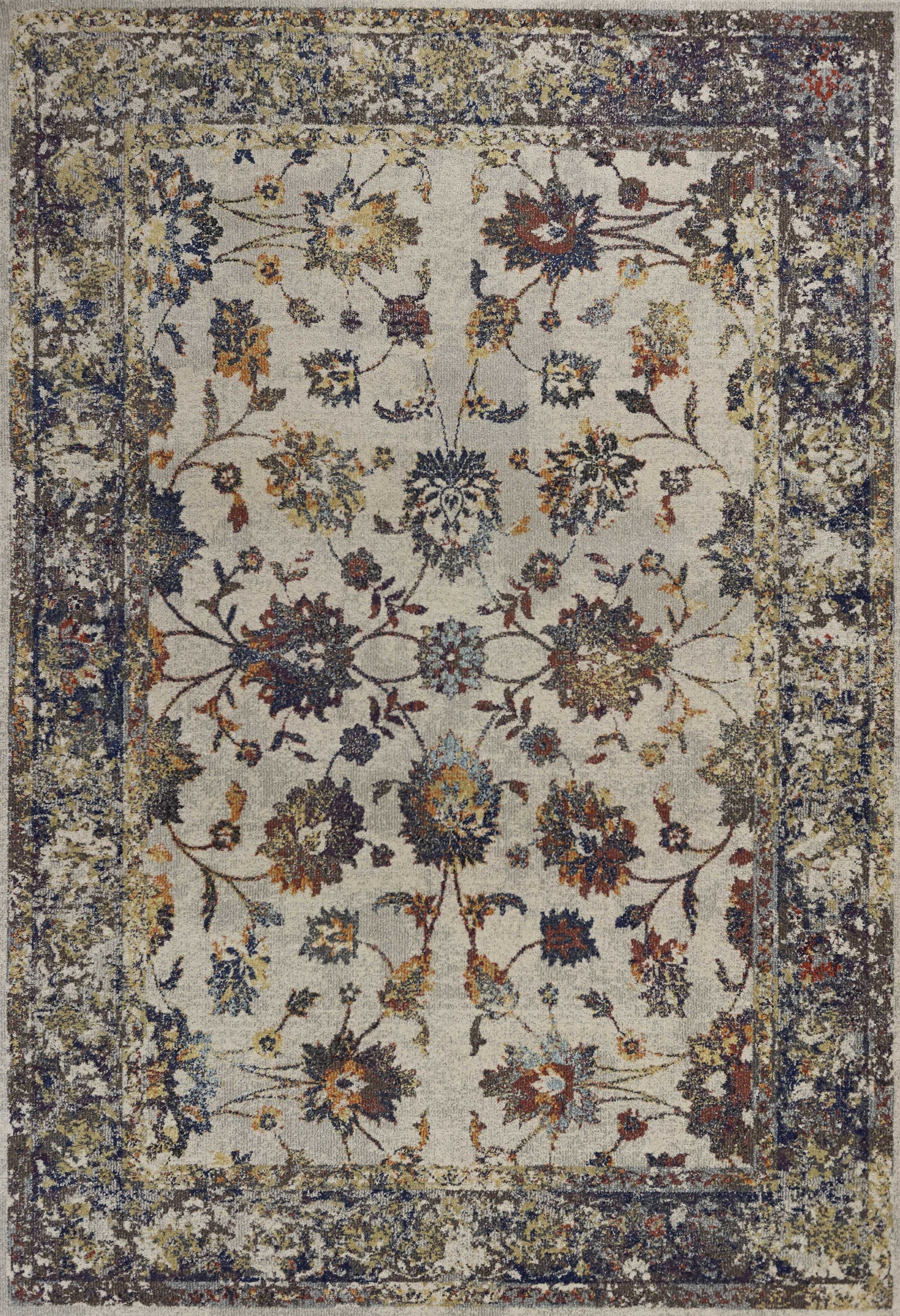 5'3"X 7'7" Polypropylene Grey Area Rug