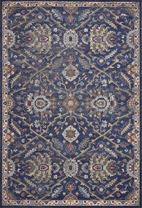 5'3"X 7'7" Polypropylene Royal Blue Area Rug