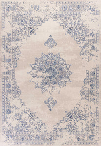 5'3" x 7'7" Polypropylene Sky Blue Area Rug