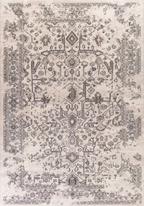 5'3" x 7'7" Polypropylene Grey Area Rug