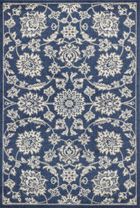 6'7" x 9'6" UV-treated Polypropylene Denim Area Rug