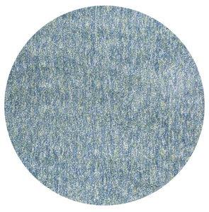 6' Round Polyester Seafoam Heather Area Rug