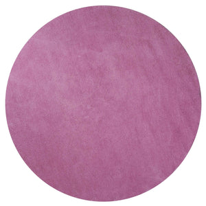 6' Round Polyester Hot Pink Area Rug