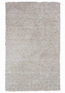 5' x 7' Polyester Ivory Heather Area Rug