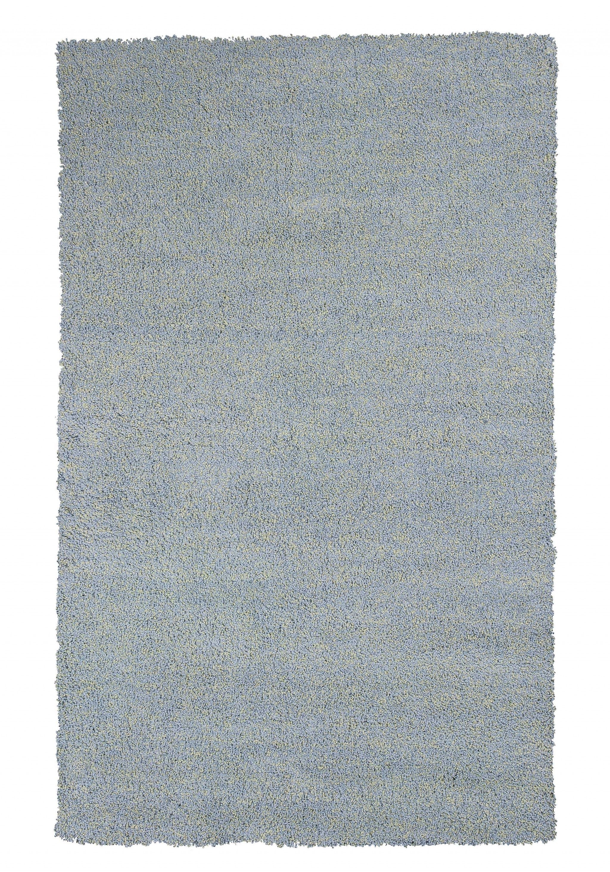 5' x 7' Polyester Blue Heather Area Rug