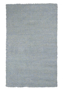 5' x 7' Polyester Blue Heather Area Rug