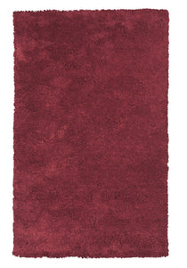 5' x 7' Polyester Red Area Rug